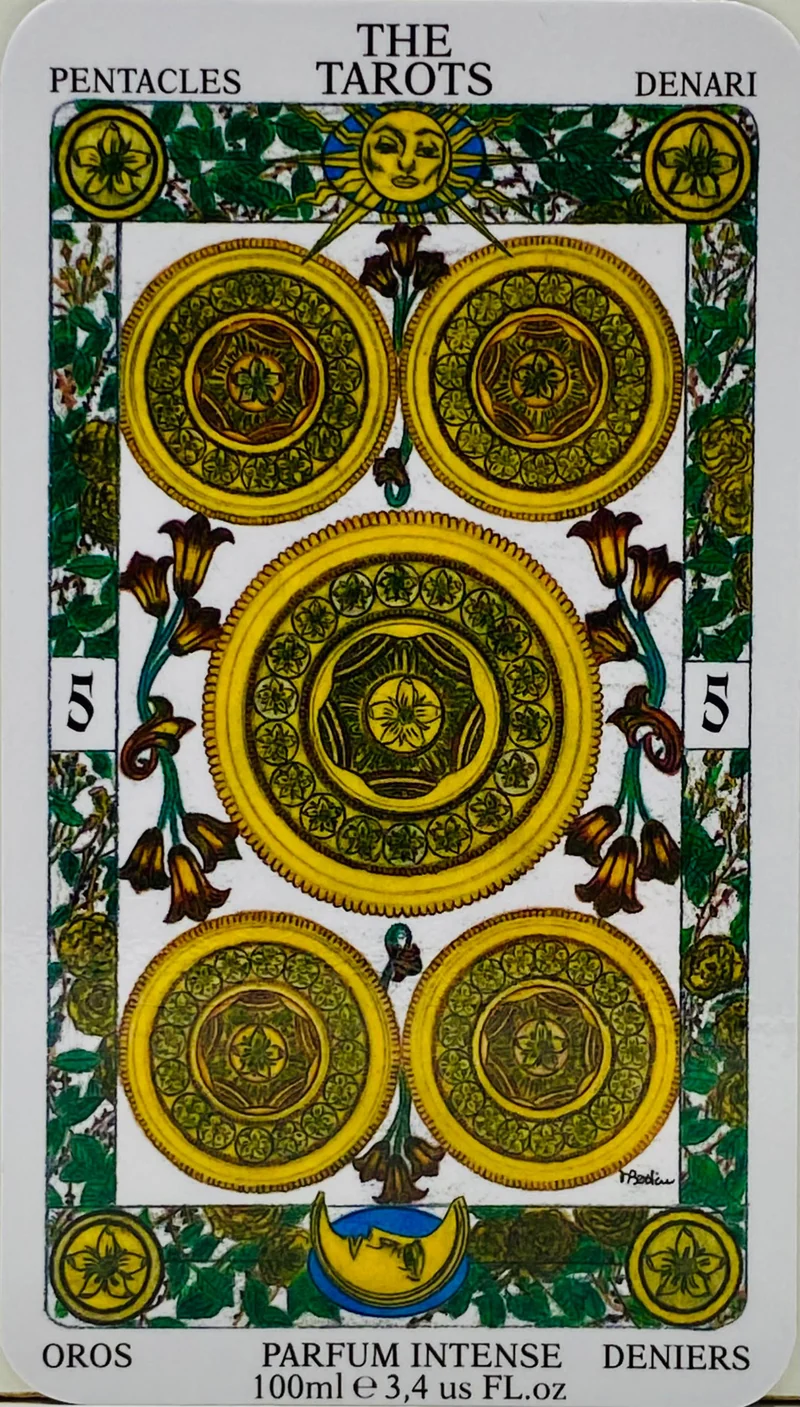 FIVE OF PENTACLES, CINQUE DI DENARI