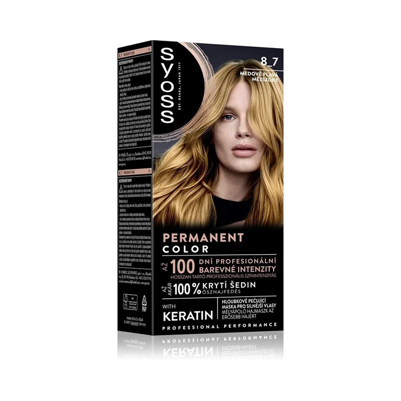 Syoss Color 8_7 Biondo Miele — Tinta permanente