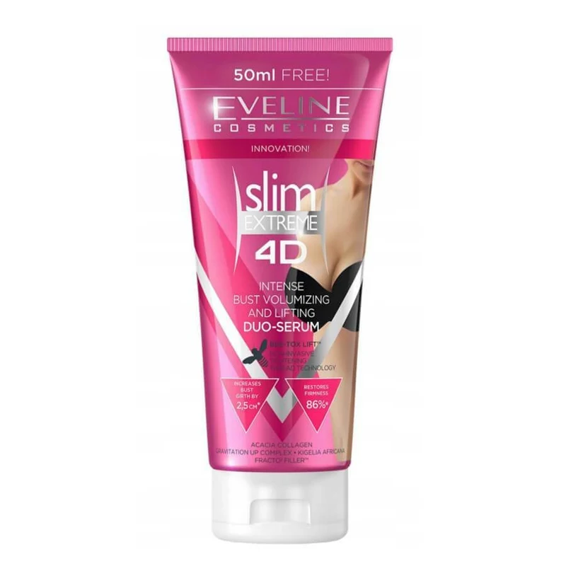 Eveline Slim Extreme 4D Duo-Serum Intenso Busto Volumizzante Liftante 200 ml — Siero