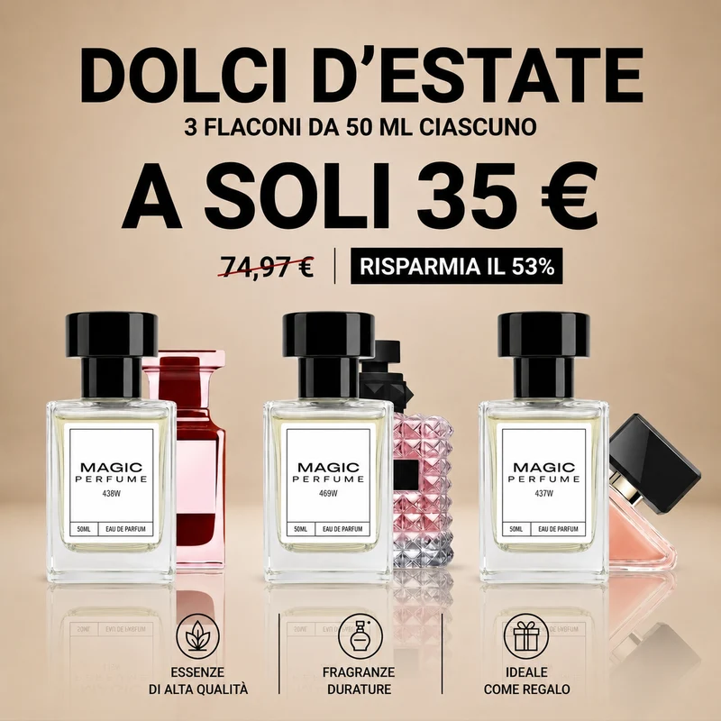 Dolci d'Estate – 3 flaconi di profumo da 50 ml
