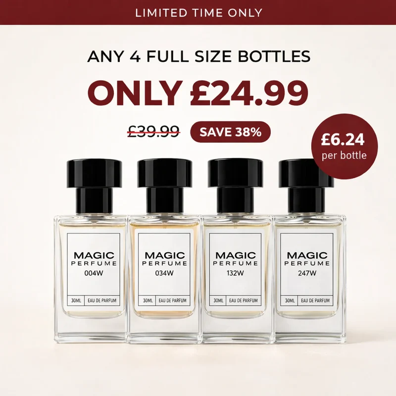 4 flaconi di profumo da 30 ml