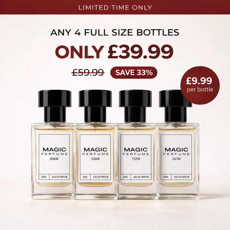 4 flaconi di profumo da 50 ml