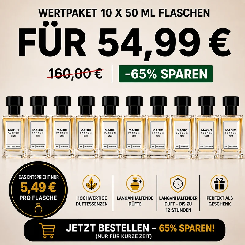 10 flaconi di profumo da 50 ml