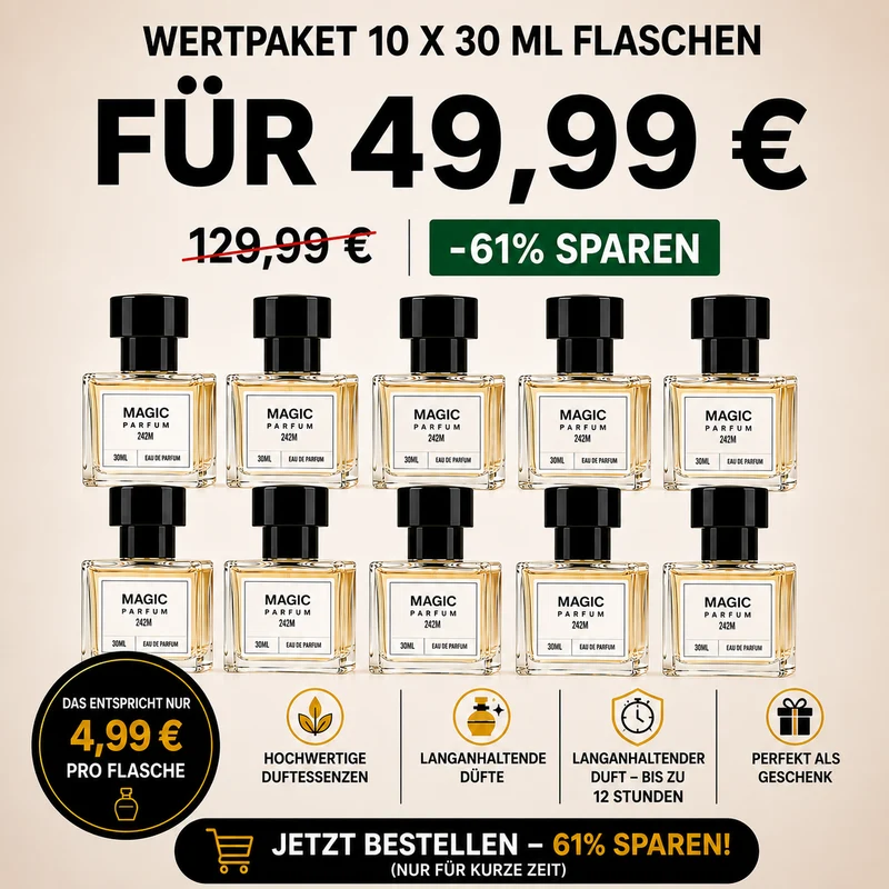10 flaconi di profumo da 30 ml