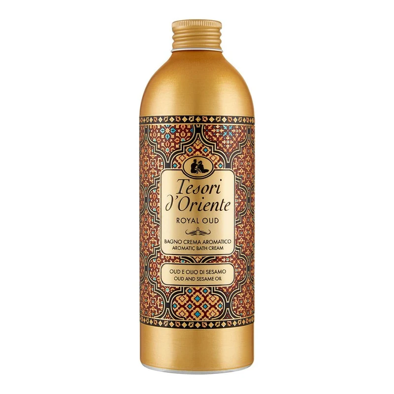 Tesori d'oriente Bagno Crema Aromatico Royal Oud Yemen E Olio Di Sesamo 500 ml — Bagnoschiuma