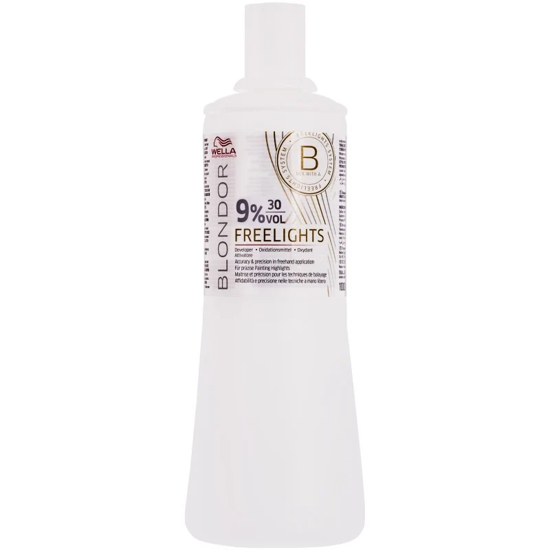 Wella Blondor Freelights Emulsione crema 9% VOL 30 1000 ml — Emulsione decolorante