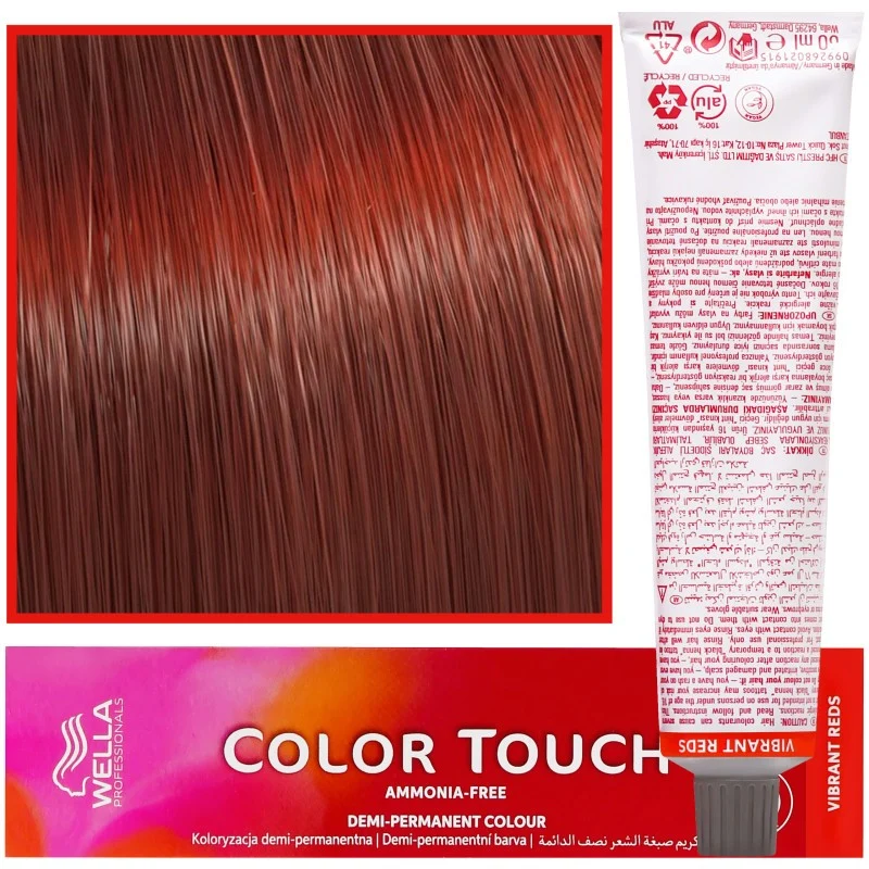Wella COLOR TOUCH 66/44 Biondo scuro rame intenso 60 ml — Tinta per capelli