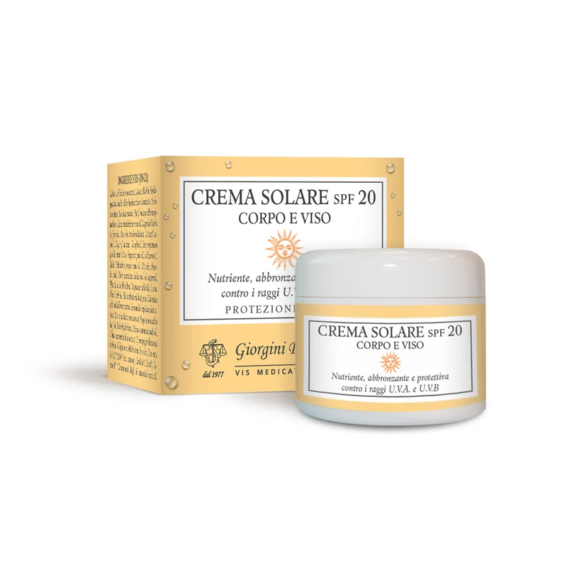 Dr Giorgini Crema Solare SPF 20 Corpo Viso 100 ml — Crema solare