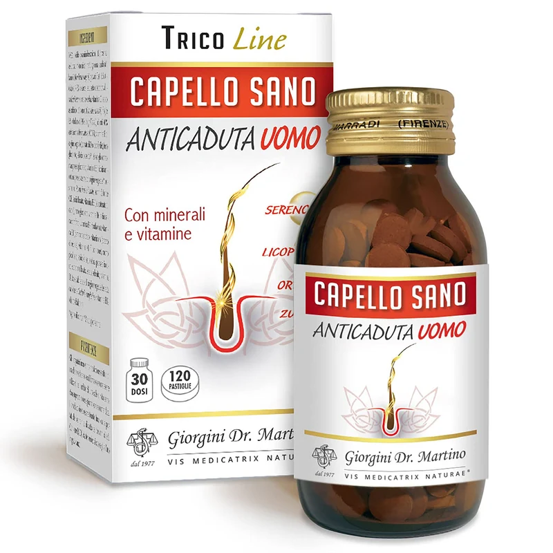 Dr Giorgini Capello Sano Anticaduta Uomo 72g Pastiglie 600mg — Integratore
