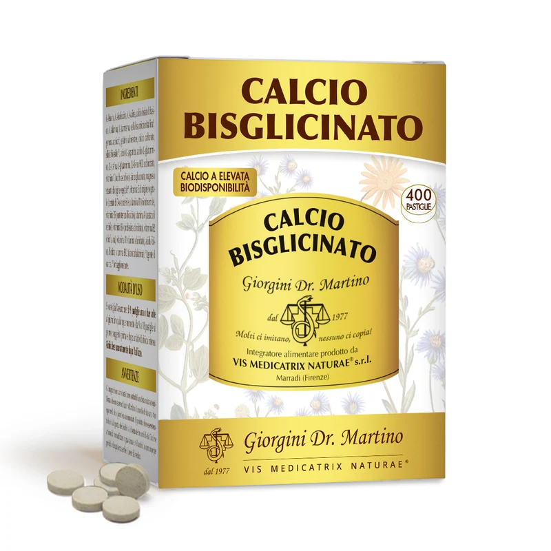 Dr Giorgini Calcio Bisglicinato 200g Pastiglie 500mg — Integratore