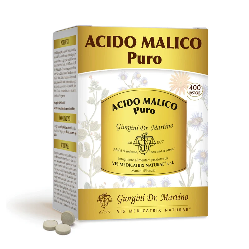 Dr Giorgini Acido Malico Puro 500 mg 200 g — Pastiglie Integratore