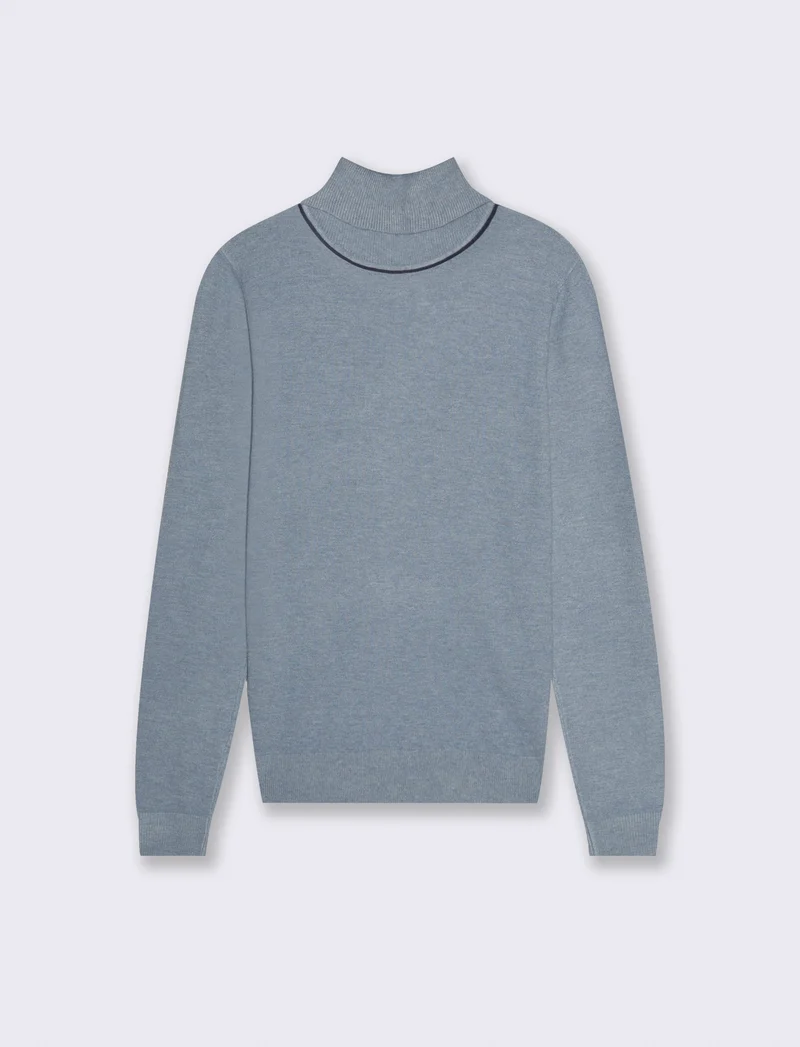 PULLOVER BASICO - Denim