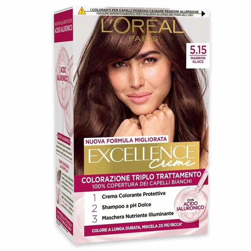 L'Oréal Paris Excellence Colorazione Triplo Trattamento N 5.15 Marron Glacé — Tintura per capelli
