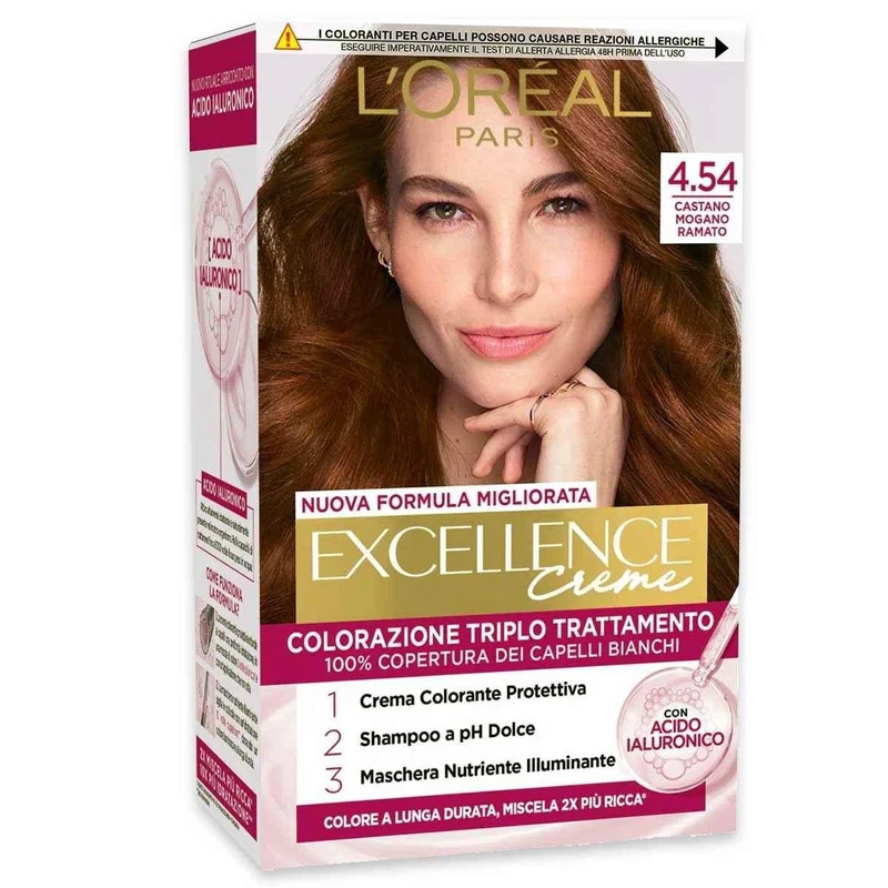 L'Oréal Paris Excellence Colorazione Triplo Trattamento N 4.54 — Colorazione capelli