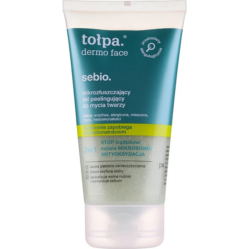 Tołpa Dermo Sebio Gel Detergente Esfoliante Viso 150 ml — Scrub viso