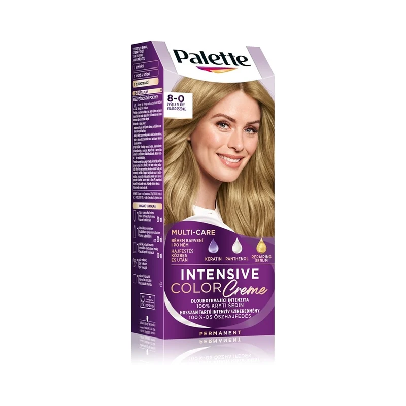 Schwarzkopf Palette Intensive Color Creme 8-0 N7 Biondo chiaro — Tinta Capelli