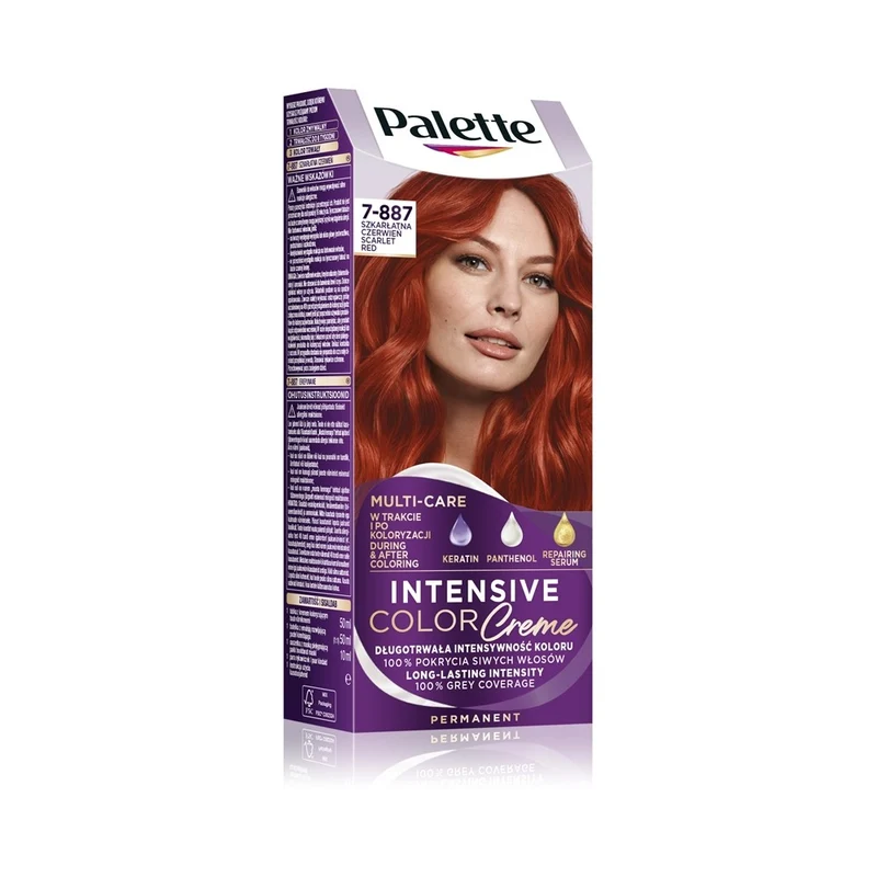 Schwarzkopf Palette Intensive Color Creme 7-887 (RV6) Scarlet Rosso — Tinta permanente capelli
