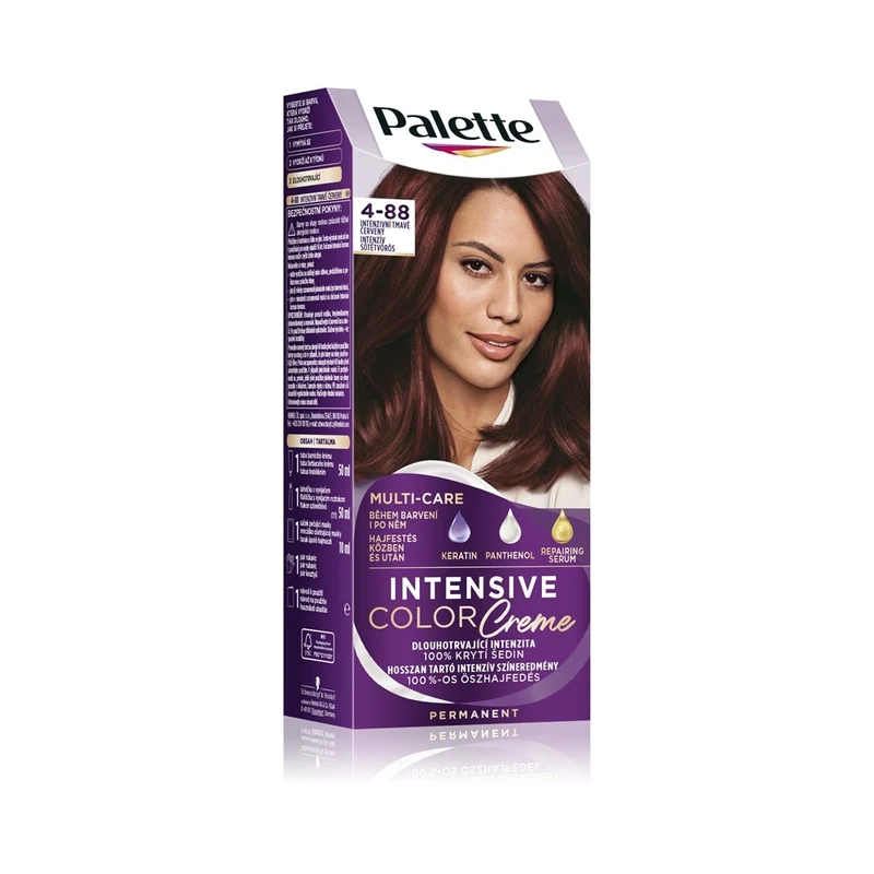 Schwarzkopf Palette Intensive Color Creme 4-88 (RF3) Intensive Rosso Scuro — Tinta permanente capelli