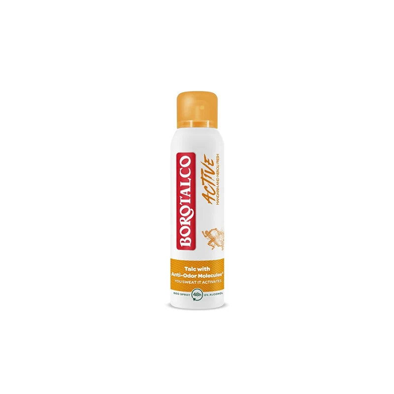 Borotalco Active Mandarino Neroli Deodorante Rinfrescante 48 Ore 150 ml — Deodorante spray