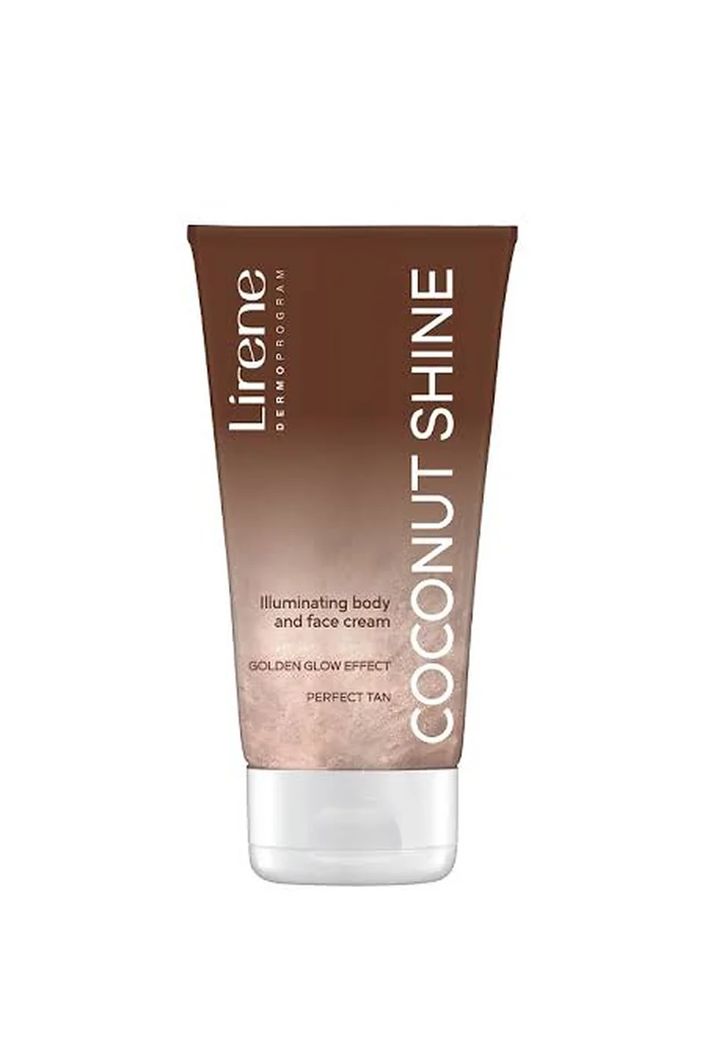 Lirene Coconut Shine Crema viso e corpo dorata illuminante 150 ml