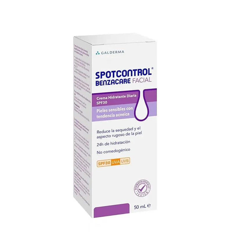 Benzacare Spotcontrol Crema Viso Idratante SPF 30 50 ml — Crema solare