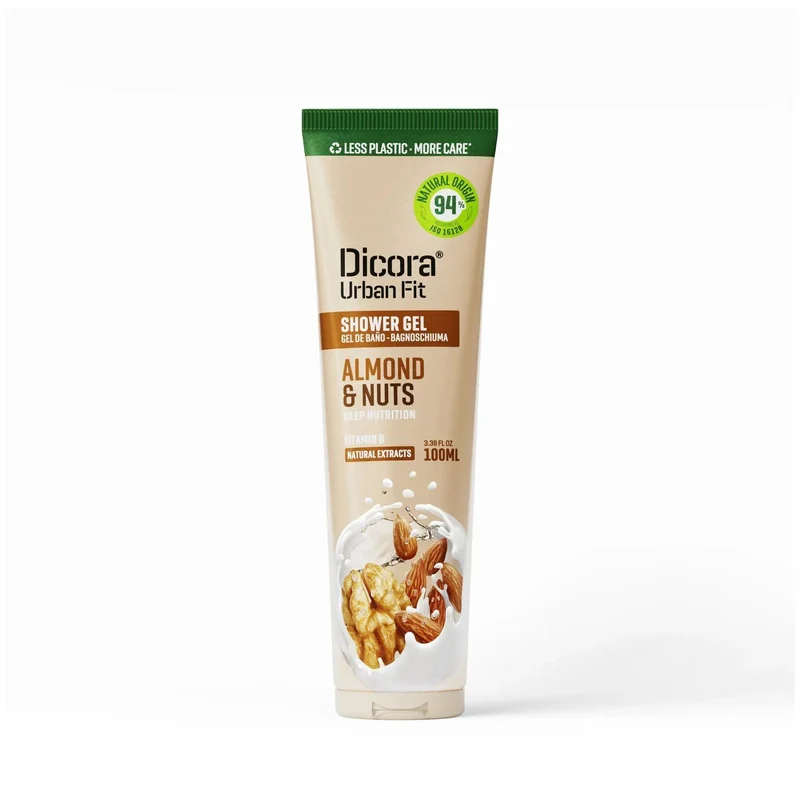 Dicora Urban Fit Bagnoschiuma Vitamina B Mandorle e Noci 100ml — Gel doccia