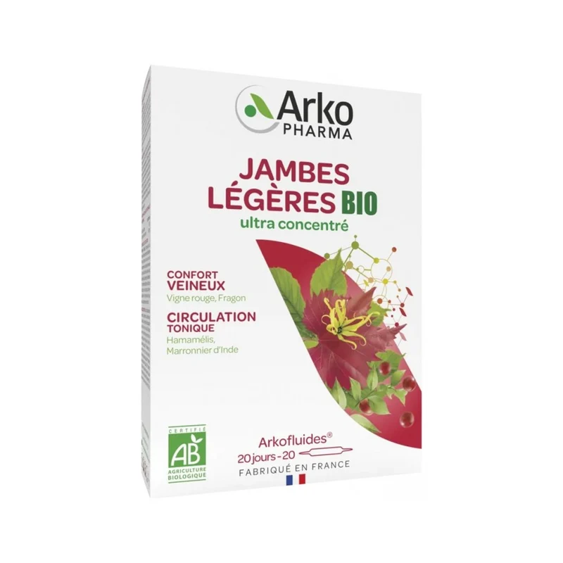 Arkopharma Arkofluides Gambe leggere bio 20 Fiale — Integratore