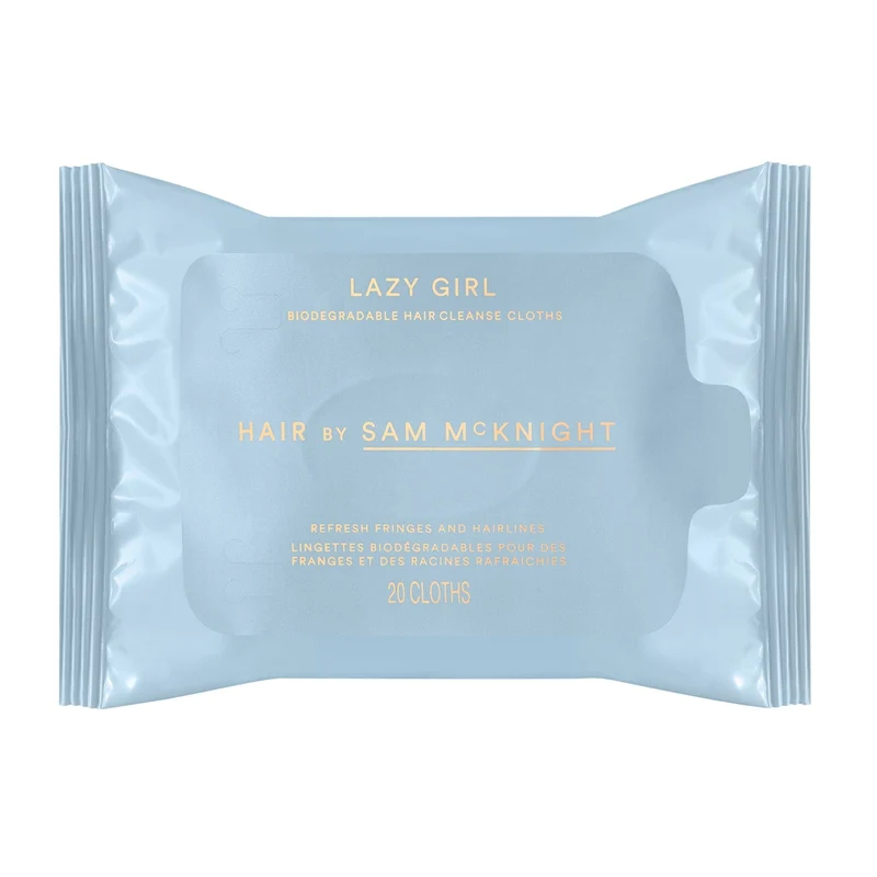 Lazy Girl Biodegradable Hair Cleansing Wipes | Hair by Sam Mcknight Toallitas limpiadoras