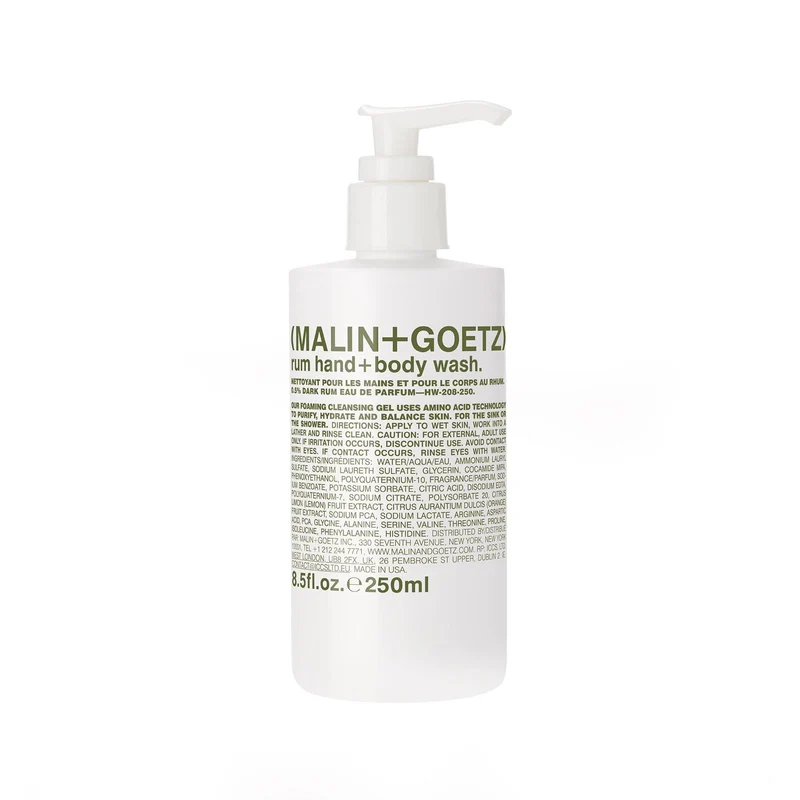 Rum Hand and Body Wash MALIN+GOETZ Jabón de ron para manos y cuerpo