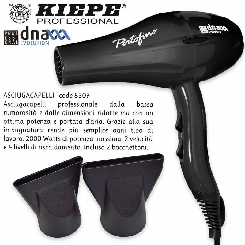Kiepe Phon Portofino Nero — Asciugacapelli