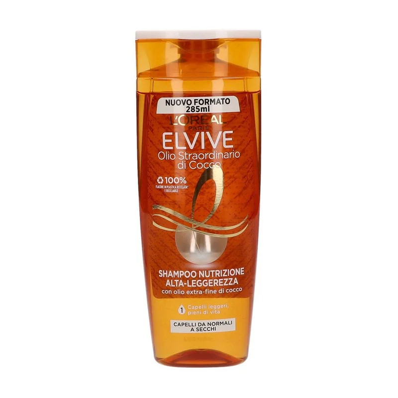 L'Oréal Paris Elvive Olio Straordinario Cocco Shampoo Capelli Fini Secchi 300 ml — Shampoo