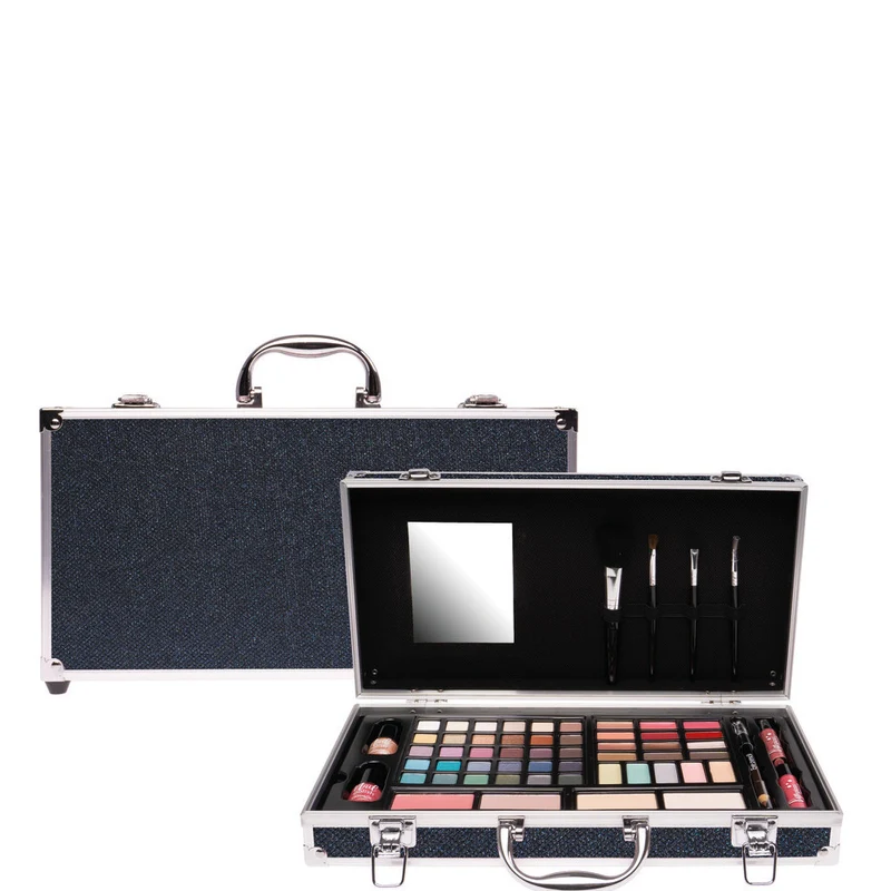 Naima Cosmetic Case Make-up Black Blue Glitter L