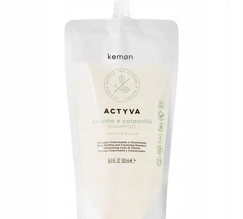 Kemon Actyva Volume e Corposità Shampoo Ricarica 500ml — Shampoo