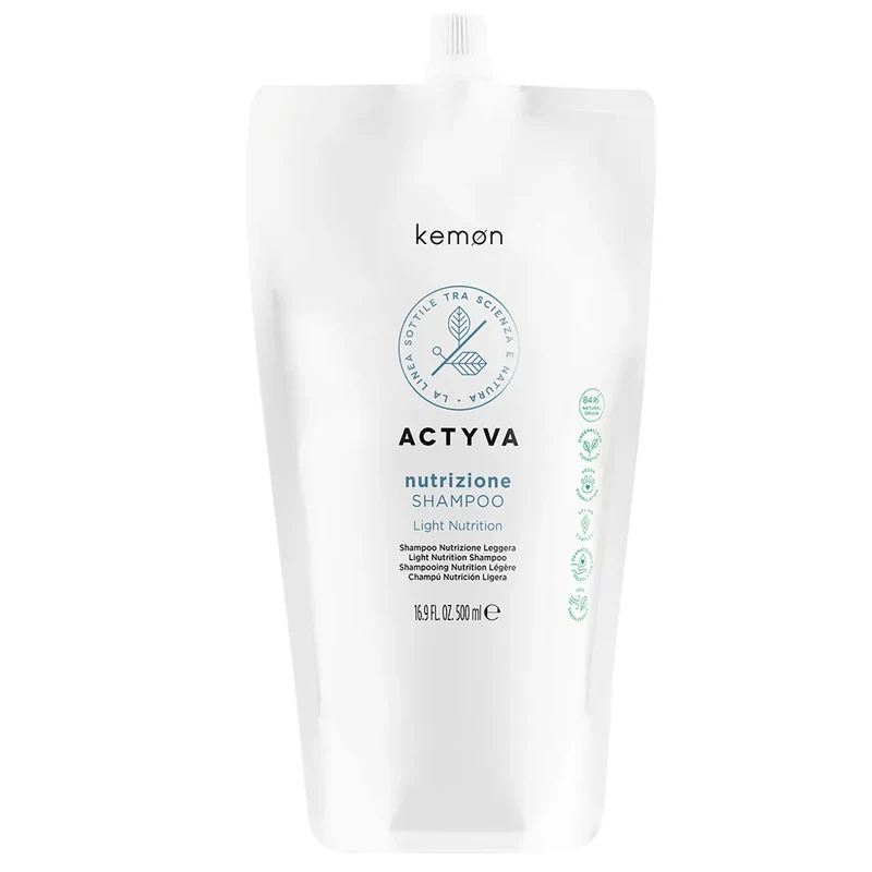 Kemon Actyva Nutrizione Leggera Shampoo Ricarica 500ml — Shampoo