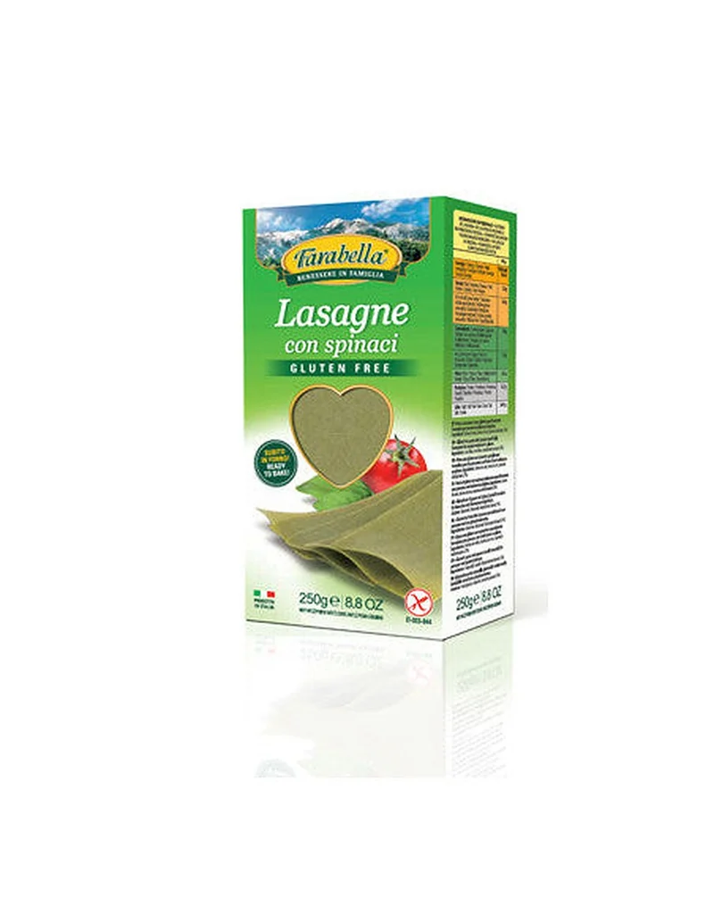 Farabella Lasagne con Spinaci Senza Glutine 250g — Pasta Senza Glutine