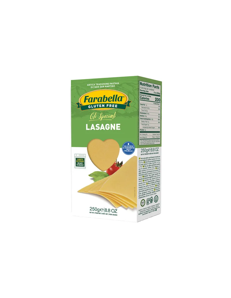 Farabella Pasta Lasagne Senza Glutine 250g — Alimento senza glutine