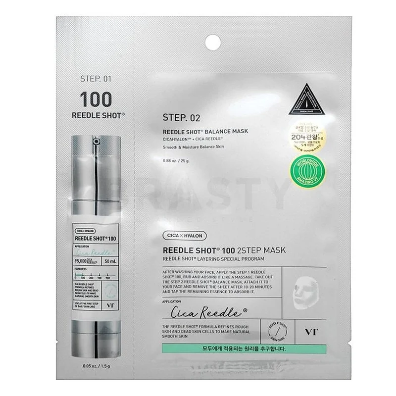VT Cosmetics Reedle Shot 100 2Step Maschera Rassodante in Tessuto 1.5g 25g — Maschera viso