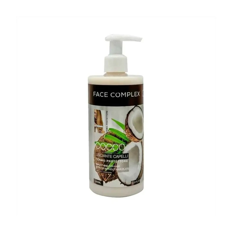 Face complex Lisciante Termoprotettore Al Cocco 400 ml — Lisciante capelli
