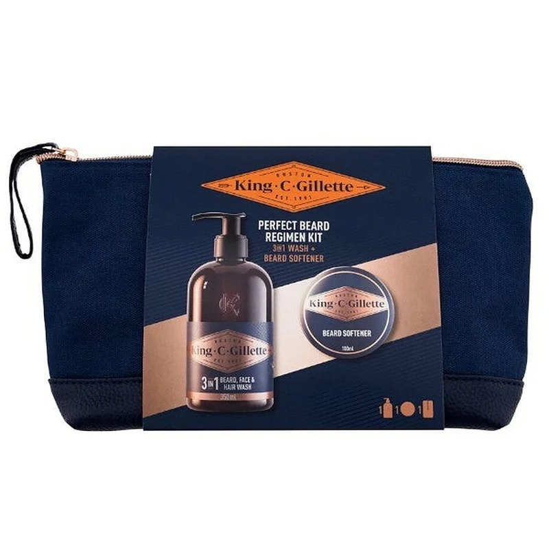 Gillette Kit Cura Barba King — Set rasatura