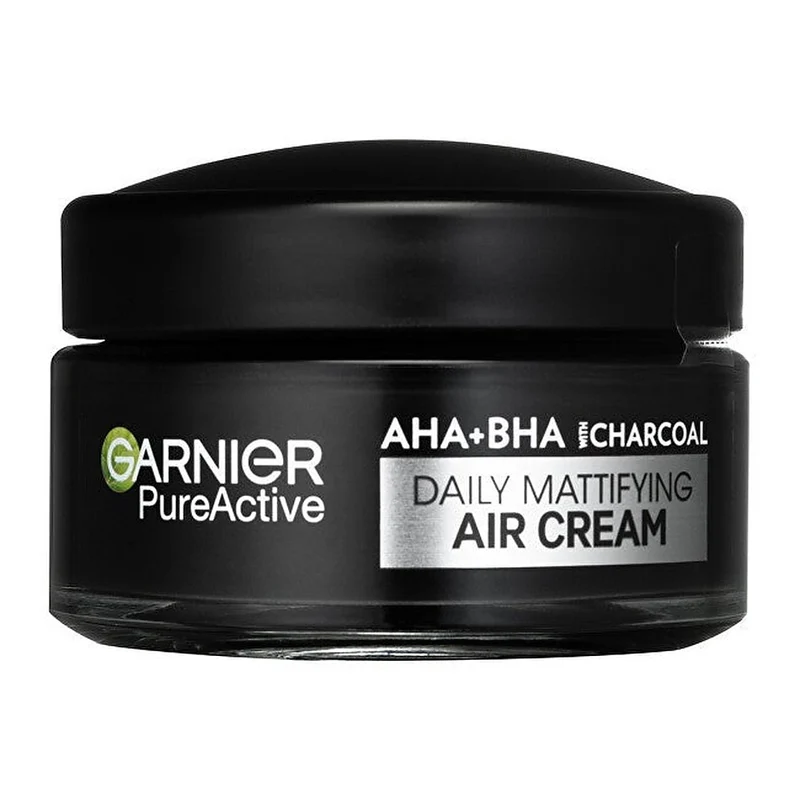 Garnier Crema Viso Pure Active Aha + Bha Charcoal 50 ml — Crema viso