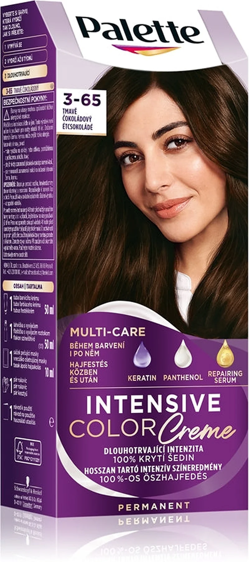 Schwarzkopf Palette Intensive Color Creme 3-65 Dark Chocolate — Tinta capelli