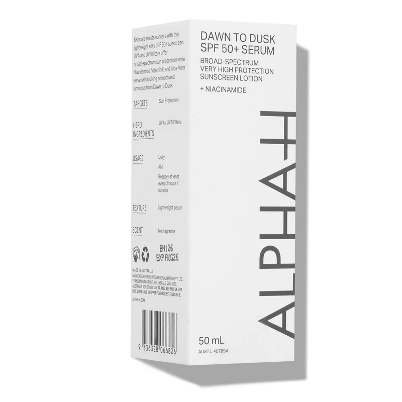 Alpha-H Dawn to Dusk SPF 50+ 50 ml — Siero solare