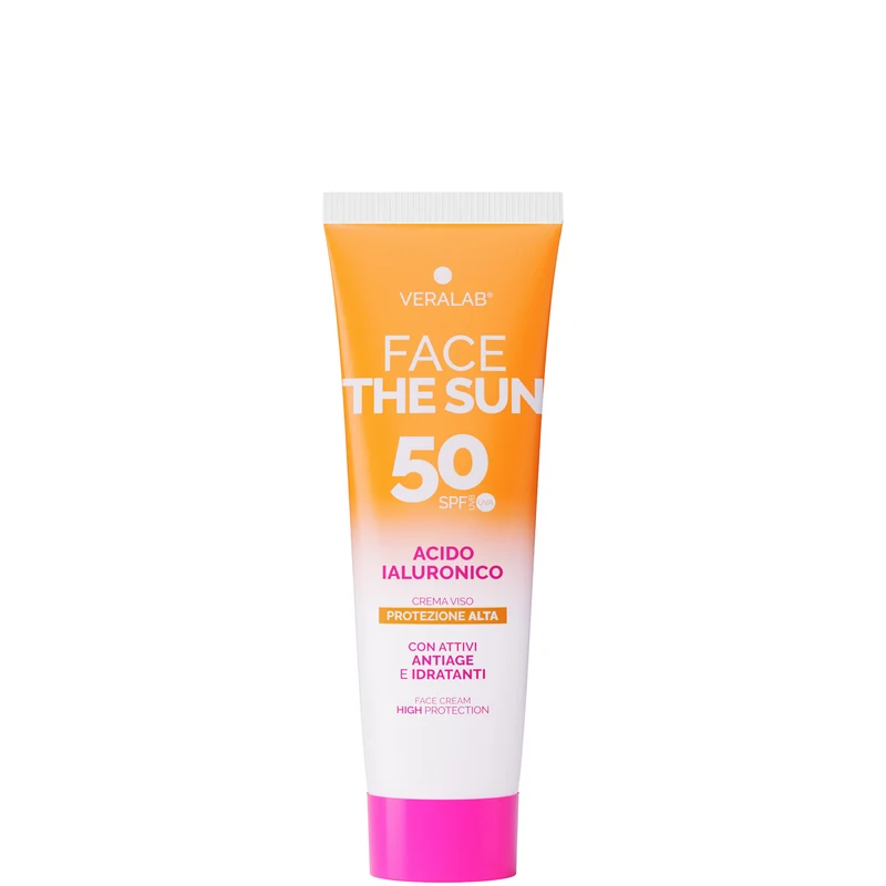 Veralab Face the Sun Acido Ialuronico Crema Viso SPF50