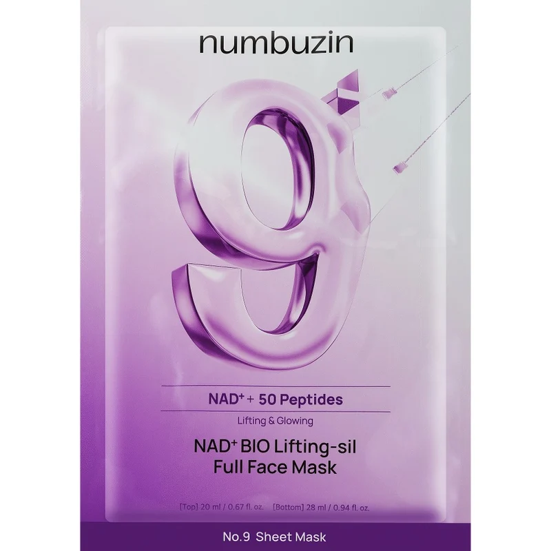 Numbuzin No.9 NAD Bio Lifting Full Cover Maschera 26ml — Maschera
