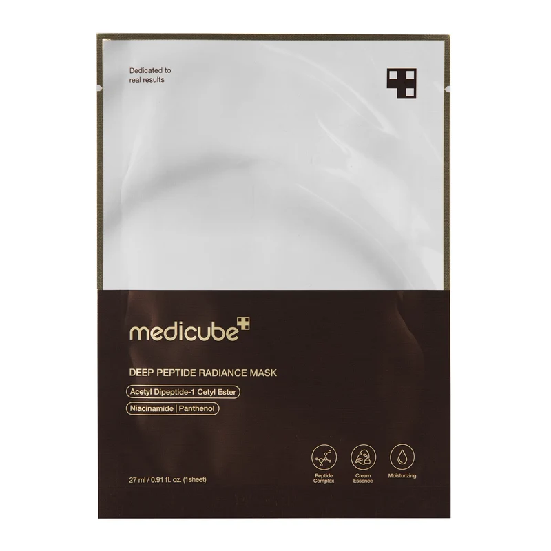 Medicube Deep Peptidi Maschera in Tessuto Illuminante 27ml — Maschera in tessuto