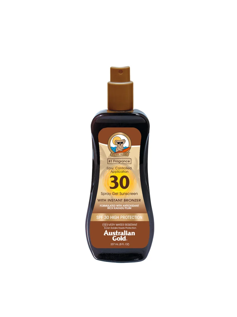 Spray Gel Sunscreen con Bronzer Spf 30