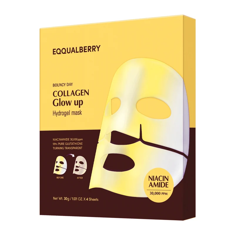 Eqqualberry Collagene Glow Up Hydrogel Set 4x30g — Maschera viso