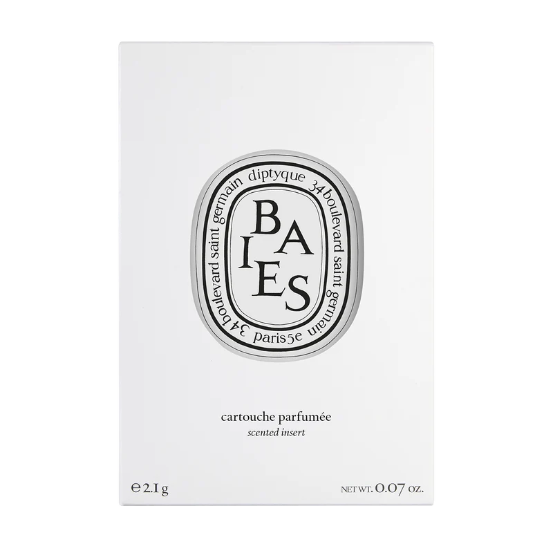 Baies Diptyque Recarga perfumada para difusor eléctrico y para el coche Cápsula