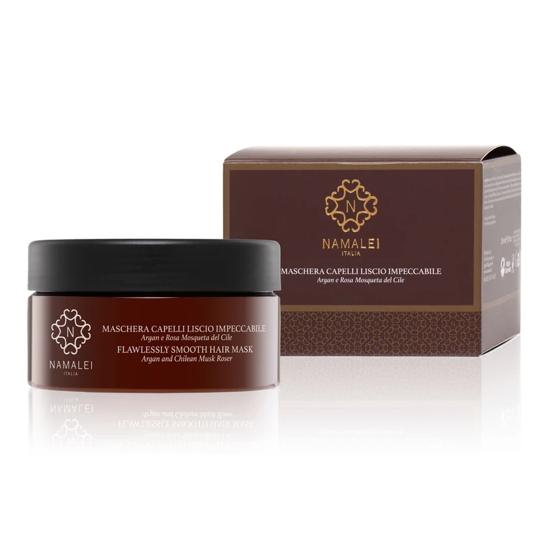 Maschera Capelli Liscio Impeccabile Argan e Rosa Mosqueta del Cile