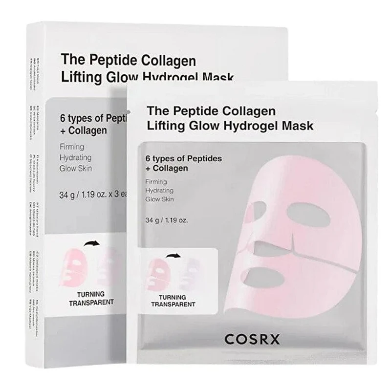 Cosrx Peptidi Collagene Glow Maschera Hydrogel 34g 3 pz — Maschera viso
